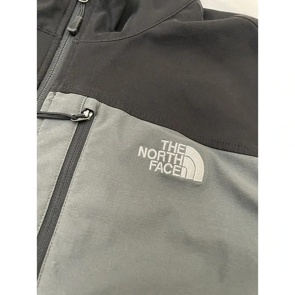The North Face Apex Bionic‎ Zip Fleece Lined Softshell Jacket XL Gray